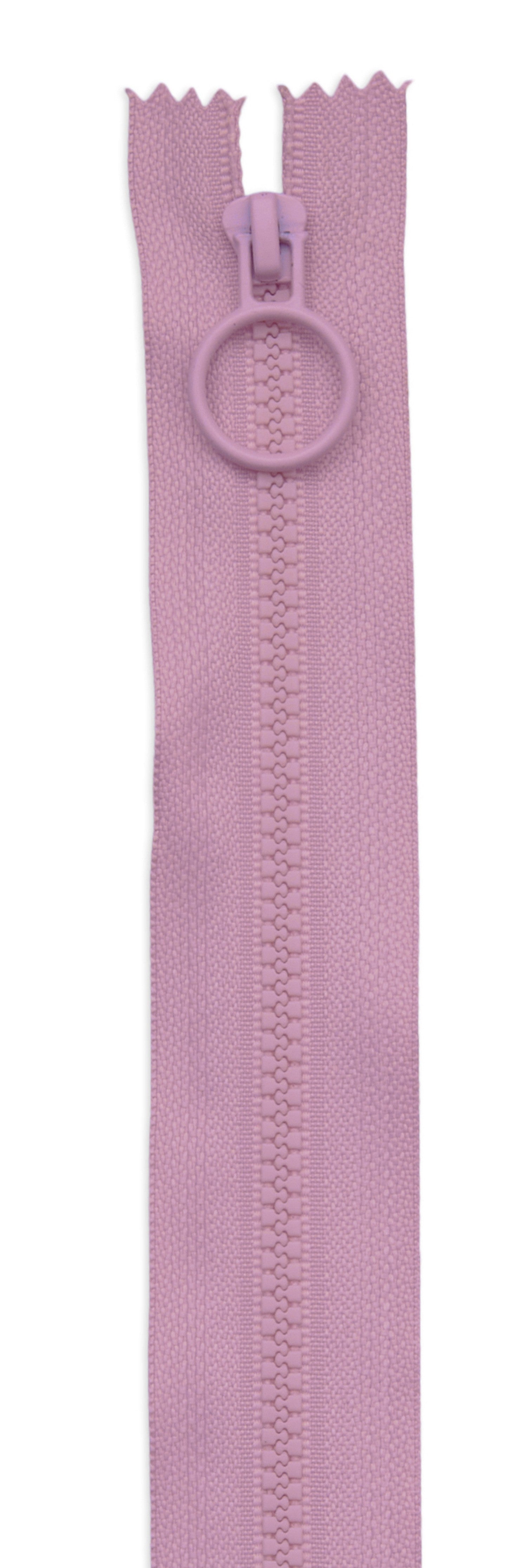 16in Pink Hoop Pull Zipper 2pk