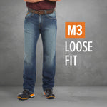 Ariat Men's Rebar M3 Loose DuraStretch Basic Stackable Straight Leg Jean