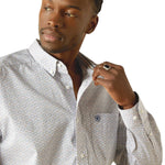 Ariat Mens Wrinkle Free "Declan" Classic Fit Long Sleeve Shirt – Iron-Free Button-Front Shirt