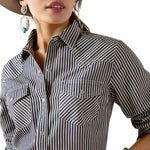 Ariat Women's Railroad Stripe Long Sleeve Shirt