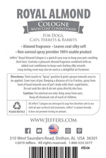 Jeffers Pet Colognes with Coat Conditioner, 16 oz Spray