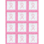 Hope Ribbon 9″ Quilt Blocks