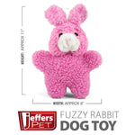 Jeffers Animal Fuzzies Plush Squeaker Dog Toys
