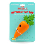 Jeffers Baby Carrot Natural Rubber Treat Dispensing Dog Dental Chew Toy