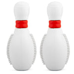 Jeffers Bowling Pin Natural Rubber Treat Dispensing Dental Chew Toy for Dogs
