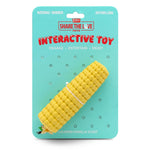 Jeffers Corn Cob Natural Rubber Treat Dispensing Dog Chew Toy with Dental Benefits