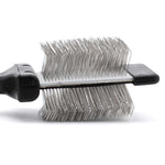 Jeffers Double-Sided Flex Head Pet Grooming Slicker Brush
