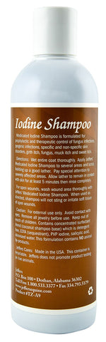 Jeffers Equine Medicated Iodine Antibacterial and Antifungal Horse Shampoo