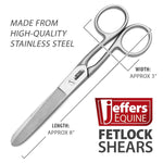 Jeffers Horse Grooming Fetlock Shears, Stainless Steel