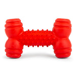 Jeffers Red Dental Bone Natural Rubber Dog Chew Toy for Healthy Teeth and Gums