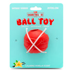 Jeffers Red Orbits Ball Natural Rubber Dental Treat Dispensing Dog Chew Toy