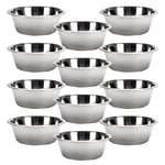 Jeffers Standard-Weight Stainless Steel Food & Water Pet Bowls