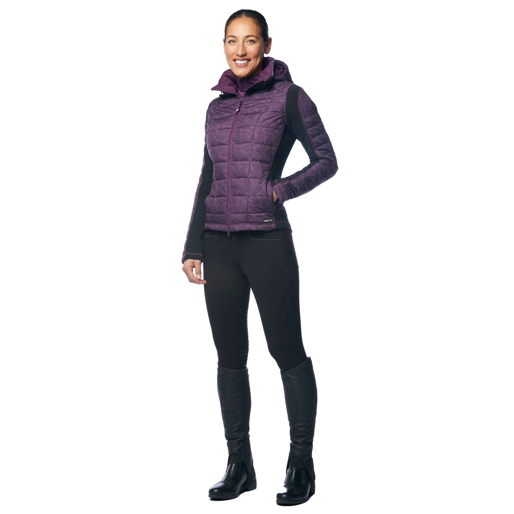 Kerrits Women's Heads Up Winter Whinnies Quilted Riding Jacket