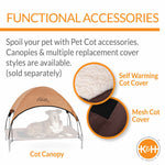 K&H Pet Products Original Bolster Pet Cot Elevated Pet Bed