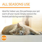 K&H Thermo-Kitty Heated Cat Bed – Energy-Efficient, MET Certified Indoor Cat Warming Mat