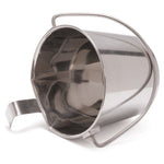 Jeffers Flat-Sided Stainless Steel Pails with Hook & Handle
