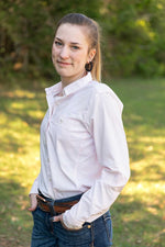 Women's VentTek Stretch Shirt, Strawberry Stripe